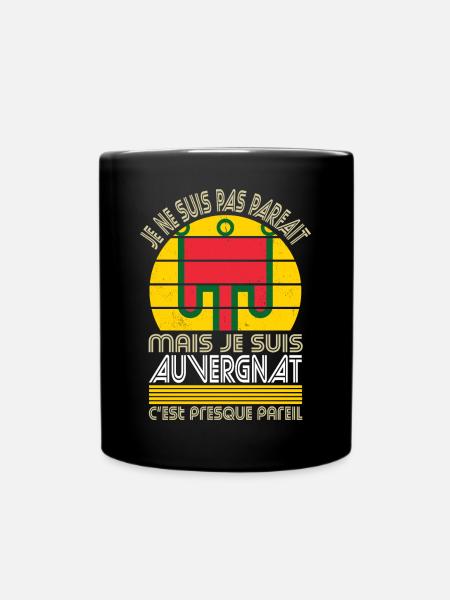Je ne suis pas parfait mais je suis Auvergnat - Mug uni - noir
