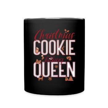 Christmas Cookie Baking Queen - Full Colour Mug - black - Front