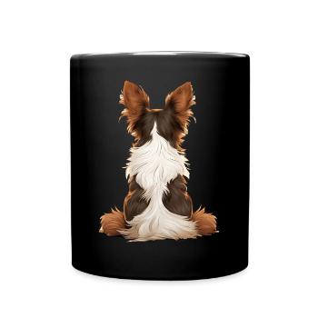 Papillon - Tasse einfarbig - Schwarz - Vorne