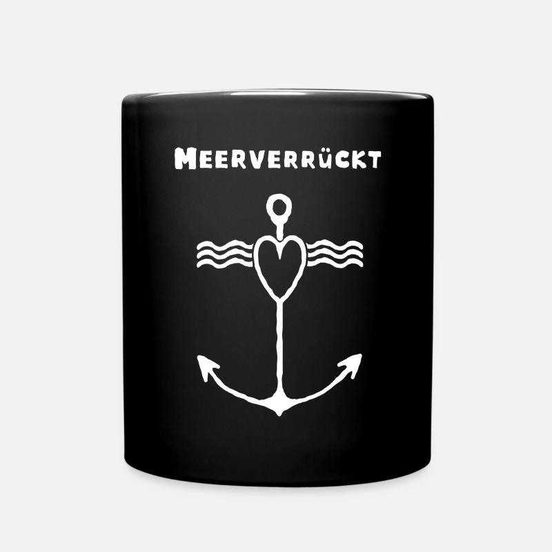 Meer süchtig Liebhaber - Tasse einfarbig - Schwarz