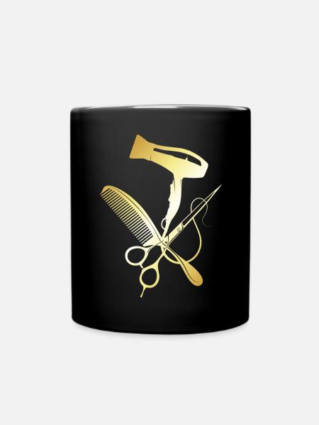 Friseur, Friseur, Friseur - Tasse einfarbig - Schwarz