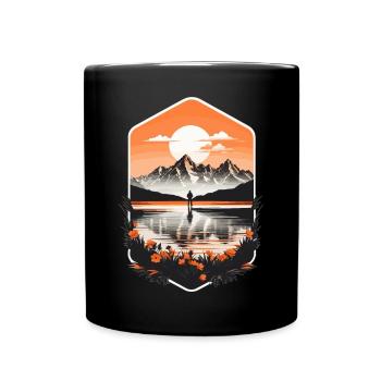 Adventure Travel - Full Colour Mug - black - Front