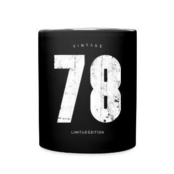 Vintage 78 Limitierte Auflage - Tasse einfarbig - Schwarz - Vorne