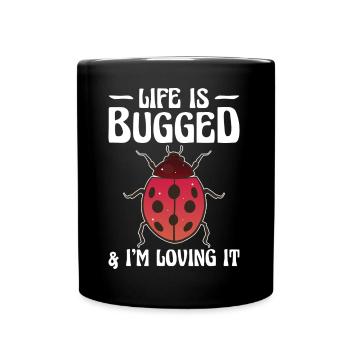 Insekten - Tasse einfarbig - Schwarz - Vorne