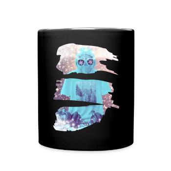 Il neige - Mug uni - noir - Devant