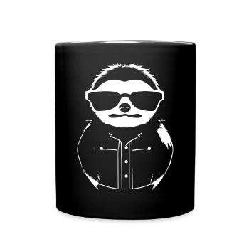 Sloths Anime Sloth Manga Sloth Sunglasses - Full Colour Mug - black - Front