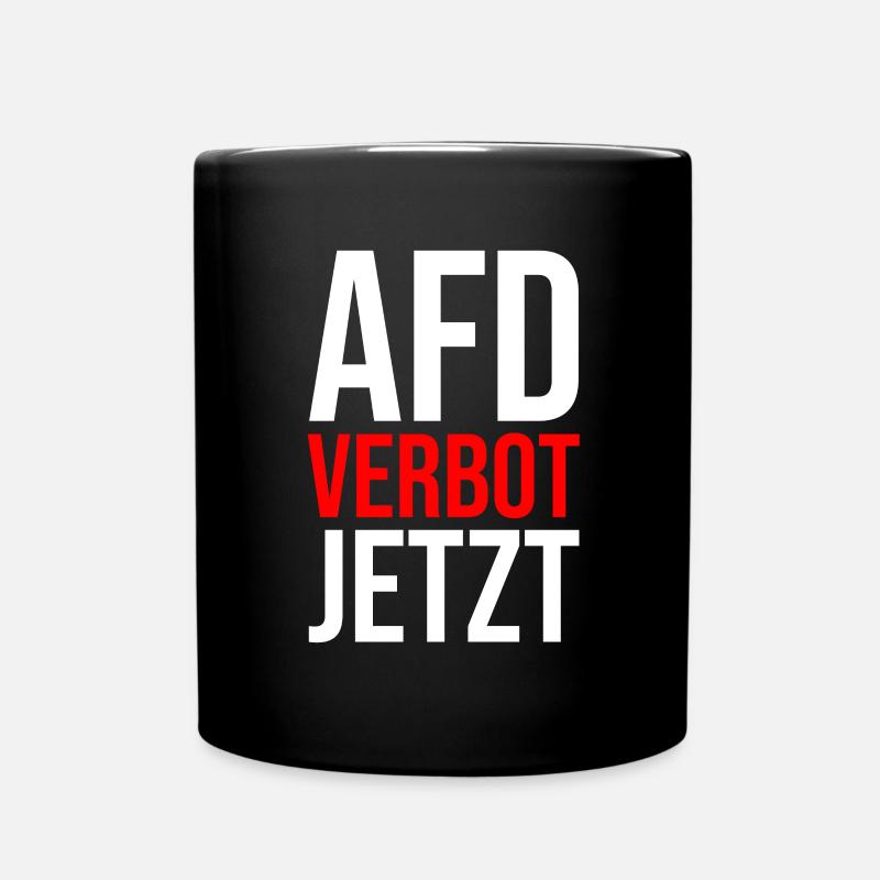 AFD VERBOT JETZT - Tasse einfarbig - Schwarz