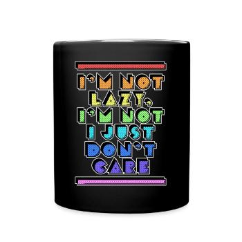 Anyway, cool saying, attitude doesn't matter to me - Full Colour Mug - black - Front