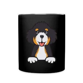 Bernedoodle Dog - Full Colour Mug - black - Front