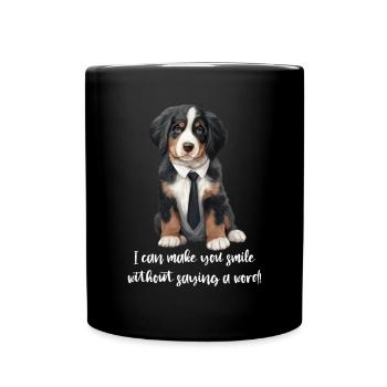 Bouvier bernois - Mug uni - noir - Devant