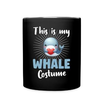 Wal Blauwal - Tasse einfarbig - Schwarz - Vorne