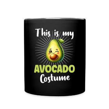 Avocado - Tasse einfarbig - Schwarz - Vorne