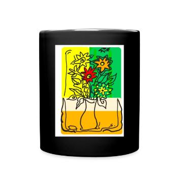 EC Flowers I Holiday I Gift I Summer I Mother's Day - Full Colour Mug - black - Front