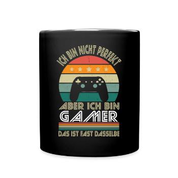 Je ne suis pas parfait, mais je suis un joueur - Mug uni - noir - Devant