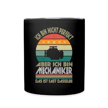 Je ne suis pas parfait, mais je suis mécanicien - Mug uni - noir - Devant