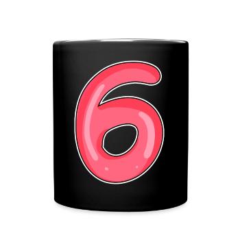 6 - Mug uni - noir - Devant