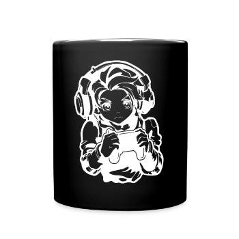 Dessin de Gamer Boy - Mug uni - noir - Devant
