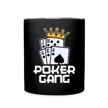 Poker Statement Jeu de cartes de casino Jeux d’argent - Mug uni - noir - Devant