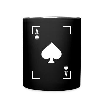 Jeu de cartes Poker Jeux d’argent Casino Jeux d’argent Poker - Mug uni - noir - Devant