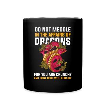 T-shirt Dragon Conte de fées Dragon Kanji japonais - Mug uni - noir - Devant