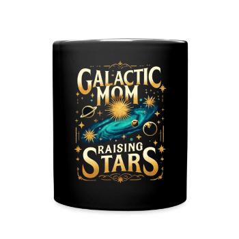 Galaktische Mutter, die Sterne aufzieht - Tasse einfarbig - Schwarz - Vorne