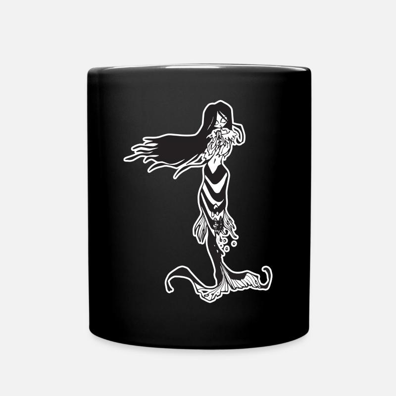 Gothic Meerjungfrau - Tasse einfarbig - Schwarz