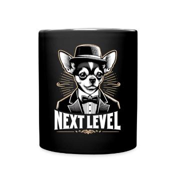 Chihuahua Next Level Suit Tuxedo Dog Gift - Full Colour Mug - black - Front
