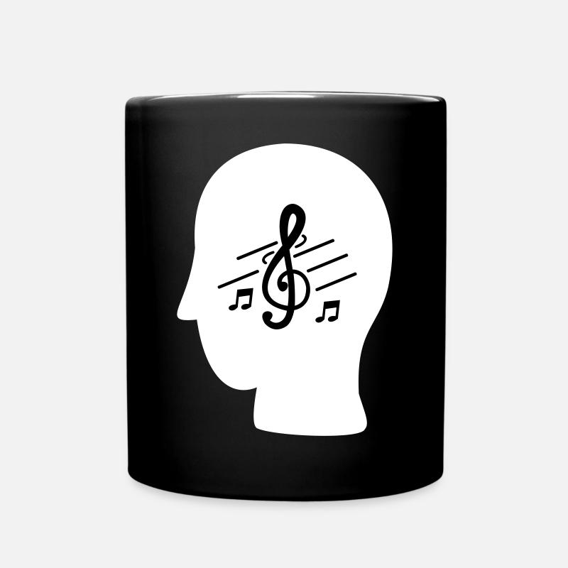 MUSIC IN MY MIND - Tasse einfarbig - Schwarz