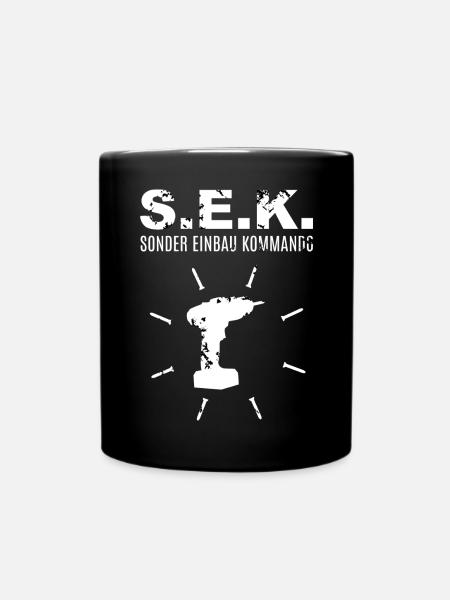 Sonder Einbau Kommando - Tasse einfarbig - Schwarz