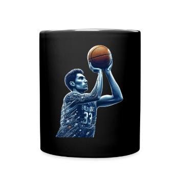 Basketball - ein Hauch von Talent - Tasse einfarbig - Schwarz - Vorne