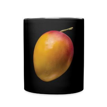 Mango Frucht Geschenk - Tasse einfarbig - Schwarz - Vorne
