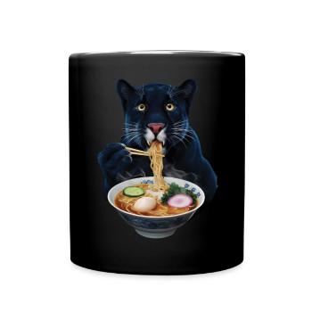Panther Ramen - Tasse einfarbig - Schwarz - Vorne