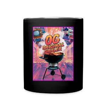 OG Original Griller BBQ Style des années 80 - Mug uni - noir - Devant