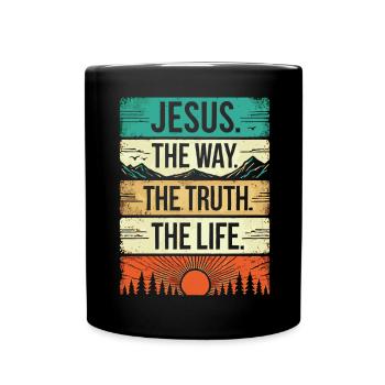 Jésus Dieu Bible Église Foi chrétienne Croire - Mug uni - noir - Devant