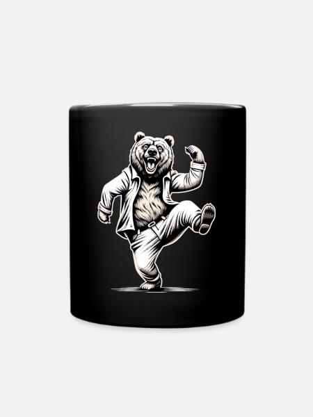 Drôle d’ours papa papa cadeau - Mug uni - noir