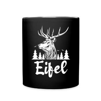 Eifel - Tasse einfarbig - Schwarz - Vorne