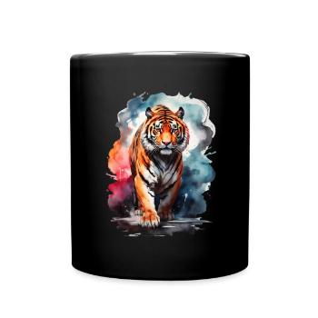 Tiger Spirit - Full Colour Mug - black - Front