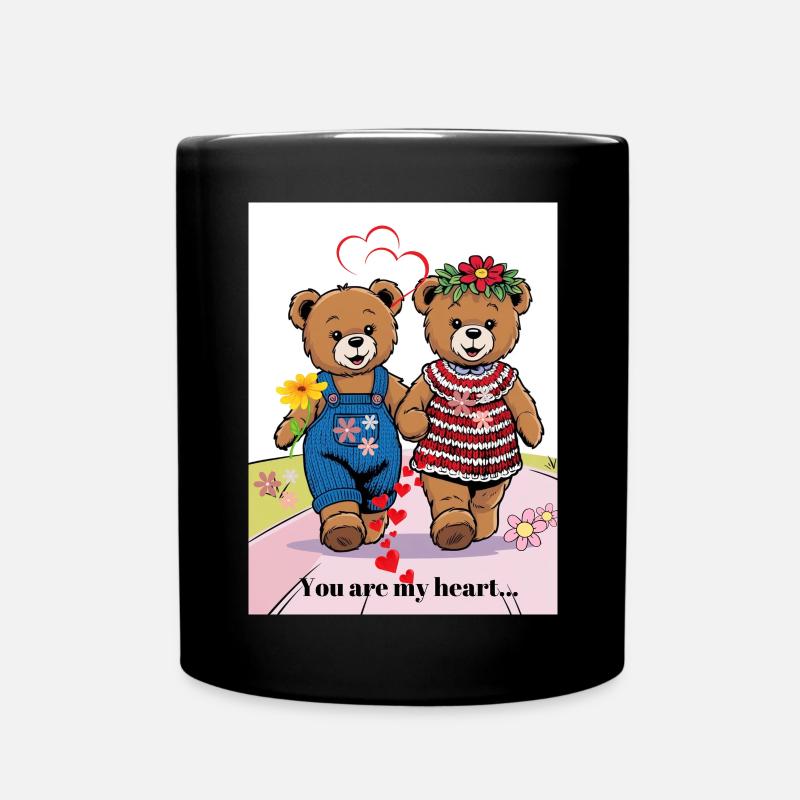 EG Urlaub I Bär I Valentinstag I Liebe I Paare - Tasse einfarbig - Schwarz