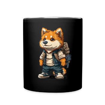Fuchs design - Full Colour Mug - black - Front