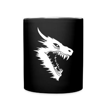 Attaque du dragon blanc - Mug uni - noir - Devant