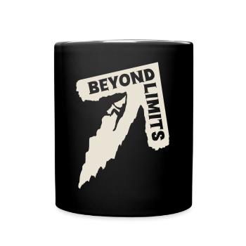 Beyond Limits - Climber [Weiß] - Tasse einfarbig - Schwarz - Vorne