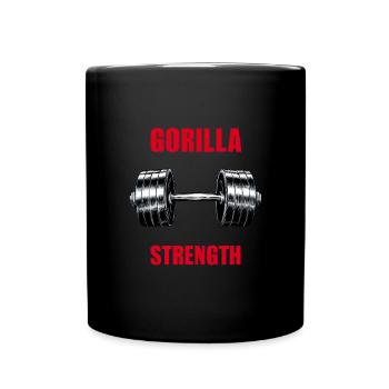 Gorilla Strength - Full Colour Mug - black - Front