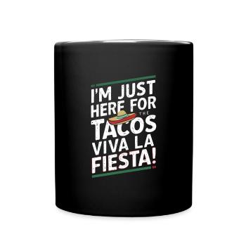 Viva la Fiesta - Tasse einfarbig - Schwarz - Vorne