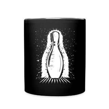 Quille de bowling - Mug uni - noir - Devant