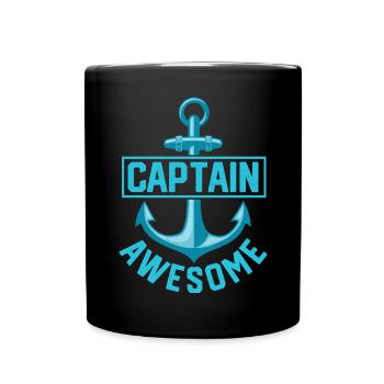 Capitaine - Mug uni - noir - Devant