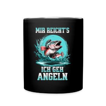 Fishing Angler Fish I've had enough, I'm going fishing - Full Colour Mug - black - Front