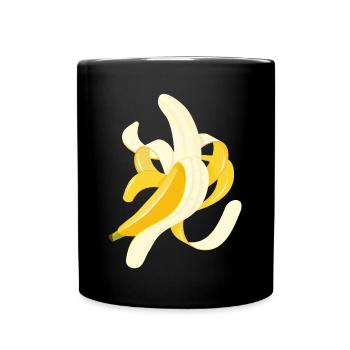Banane balançante – Motif de fruit amusant - Mug uni - noir - Devant
