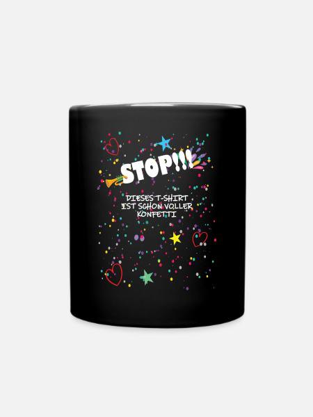 Carnival Confetti Costume - Full Colour Mug - black