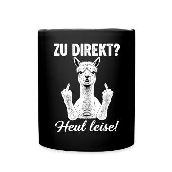 Direct alpaca announcement - Full Colour Mug - black - Front