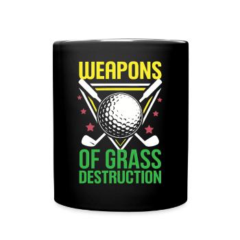Golf - Weapons of Grass Destruction - Full Colour Mug - black - Front